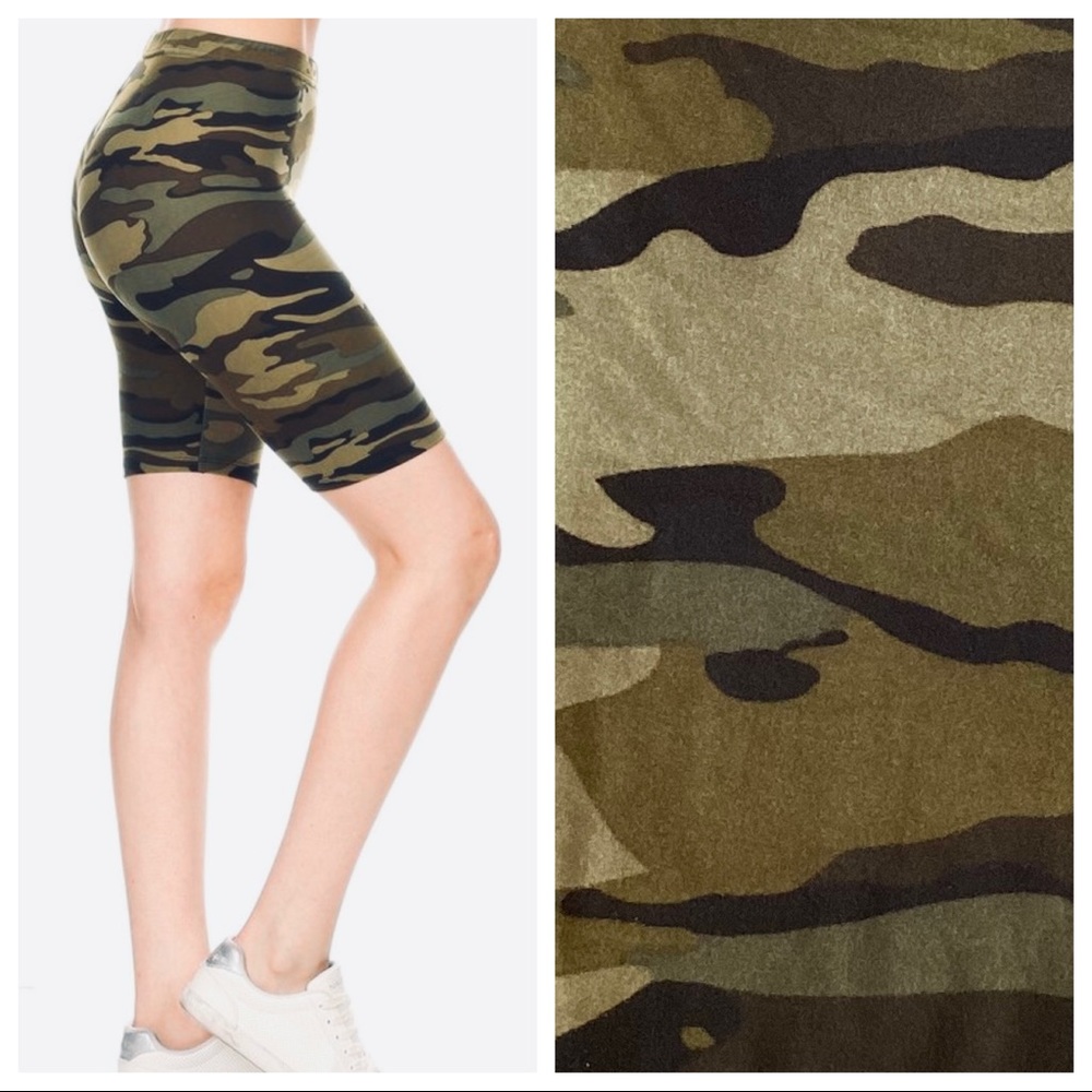 💓 Camo Print Biker Shorts